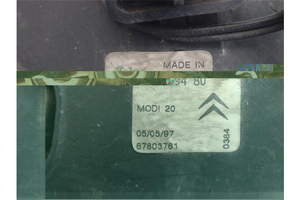 Recambio de faro antiniebla derecho para citroen zx referencia OEM IAM 9609759480 67303761 