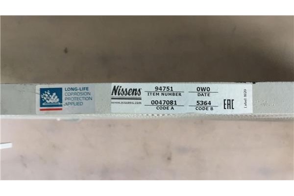Recambio de radiador aire acondicionado para daewoo matiz 0.8 referencia OEM IAM 94751 0047081 