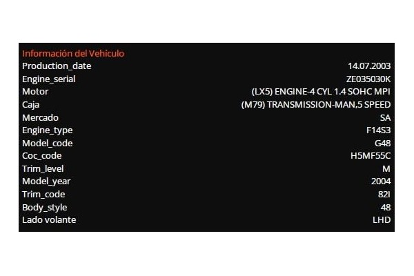 daewoo kalos del año 2003