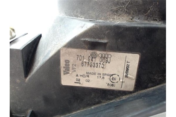Recambio de faro delantero izquierdo para volkswagen t4 transporter referencia OEM IAM 7D1941009J 67723370 