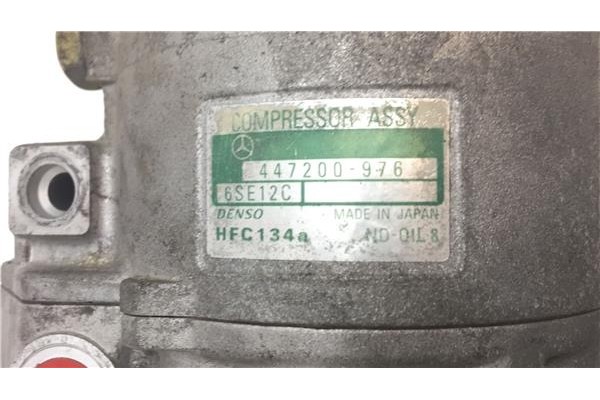 Recambio de compresor aire acond. para mercedes-benz clase a (bm 168) 1.6 160 (168.033) referencia OEM IAM 447200976 6SE12C 