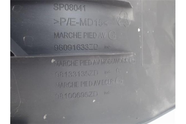 Recambio de puntera delantero izquierda para citroen jumpy furgón 2.0 club m referencia OEM IAM 9801633ZD  