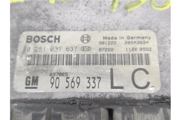 Recambio de centralita para opel sintra 2.2 cd referencia OEM IAM 90569337 0281001637 