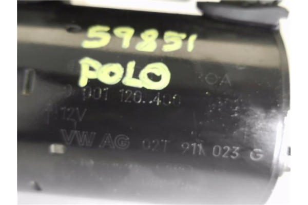 Recambio de motor arranque para volkswagen polo iv (9n1) 1.4 16v referencia OEM IAM 02T911023G 1120400 