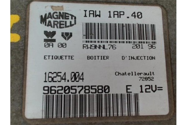 Recambio de centralita para peugeot 106 (s2) 1.4 i referencia OEM IAM 9620578580 16254004 
