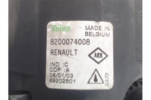 Recambio de faro antiniebla izquierdo para renault megane ii berlina 3p referencia OEM IAM 8200074008  2N1115201AB , FORD | 1209