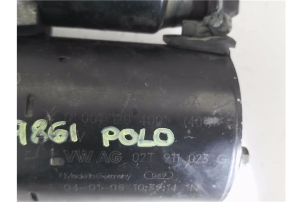 Recambio de motor arranque para volkswagen polo iv (9n1) 1.2 12v referencia OEM IAM 02T911023G 1120400 