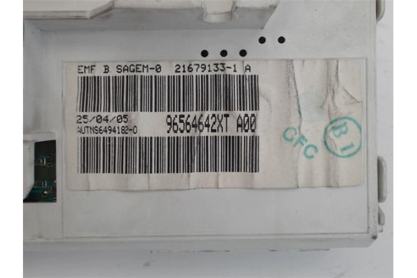 Recambio de reloj horario para peugeot 206 sw 2.0 hdi referencia OEM IAM 96564642XT  