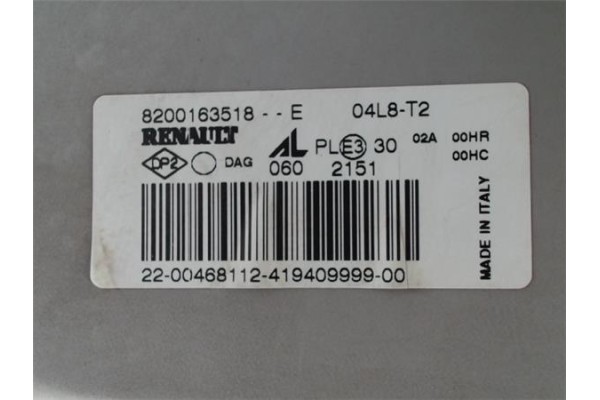 Recambio de faro delantero dcho para renault master furgón referencia OEM IAM 8200163518 0602151 4405203 , RENAULT | 9121036 , O