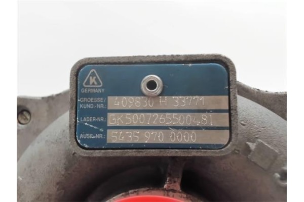 Recambio de turbo para renault kangoo i (f/kc0) 1.5 authentique referencia OEM IAM 409830H33771 54359700000 