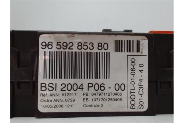 Recambio de caja fusibles/rele para peugeot 207 1.6 hdi referencia OEM IAM 9659285380  