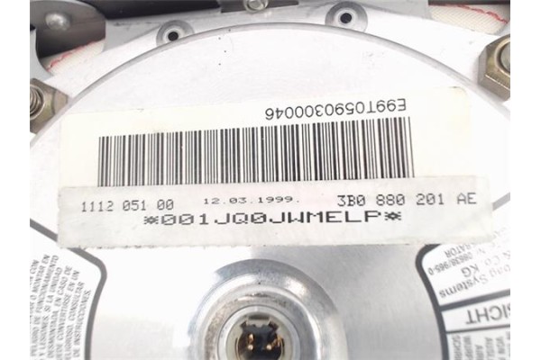 Recambio de airbag volante para volkswagen golf iv berlina (1j1) referencia OEM IAM 001JQ0JWMELP 3B0880201AE 
