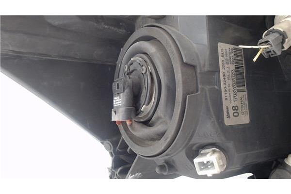Recambio de faro delantero izquierdo para toyota auris (e15) 2.0 d-4d referencia OEM IAM 8115002460206B 89901944 