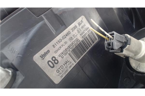 Recambio de faro delantero izquierdo para toyota auris (e15) 2.0 d-4d referencia OEM IAM 8115002460206B 89901944 