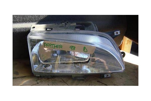 Recambio de faro delantero dcho para peugeot partner furgón (5) 1.9 d referencia OEM IAM   