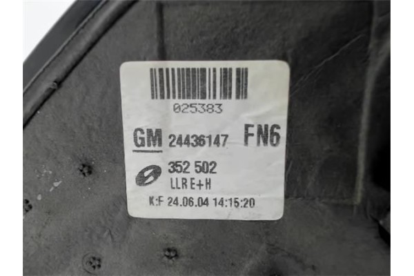 Recambio de retrovisor electrico derecho para opel vectra c berlina referencia OEM IAM 24436147 352502 