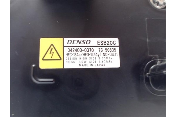 Recambio de compresor aire acond. para toyota corolla (e21) híbrido hybrid active referencia OEM IAM 0424000370 ESB20C 