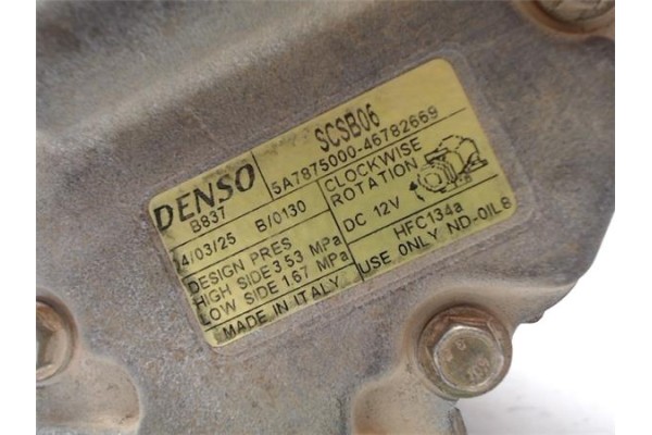 Recambio de compresor aire acond. para fiat ii panda (169) 1.2 referencia OEM IAM 5A7875000-46782669 B837 