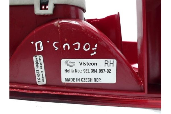 Recambio de piloto trasero derecho para ford focus familiar (cak) referencia OEM IAM 9EL354057-02 TK-4567 