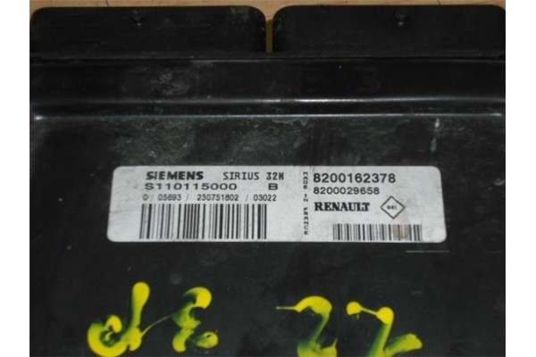 Recambio de centralita para renault clio ii (xbo) 1.2 60cv referencia OEM IAM 8200162378 S110115000B 