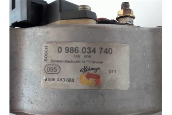Recambio de alternador para renault express furgón (f40_, g40_) 1.4 (f402) referencia OEM IAM 0986034740 986XA3688 
