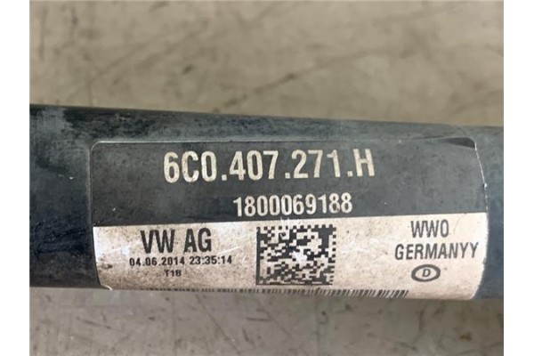 Recambio de palier delantero izquierdo para volkswagen polo v (6r1) 1.0 referencia OEM IAM 6C0407271H  