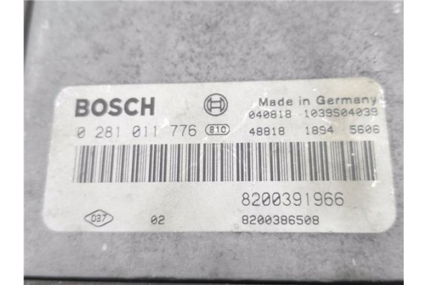 Recambio de centralita para renault megane ii (bm0/1_, cm0/1_) 1.9 dci (bm0g, cm0g) referencia OEM IAM 8200391966 0281011776 