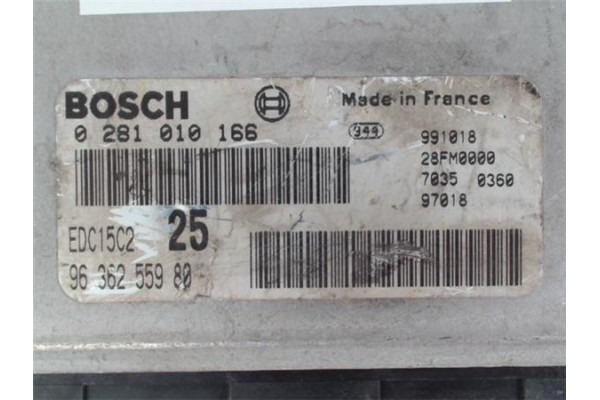 Recambio de centralita para peugeot 406 berlina (s1/s2) 2.0 hdi 110 referencia OEM IAM 9636255980 0281010166 