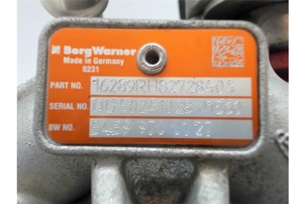 Recambio de turbo para dacia duster i 1.5 ambiance 4x2 referencia OEM IAM 1628H827284049R QG5024102801560 
