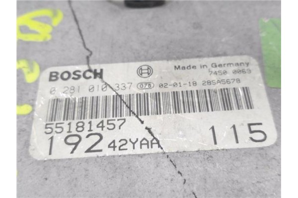 Recambio de centralita para fiat stilo (192) 1.9 jtd (192_xe1a) referencia OEM IAM 55181457 0281010337 