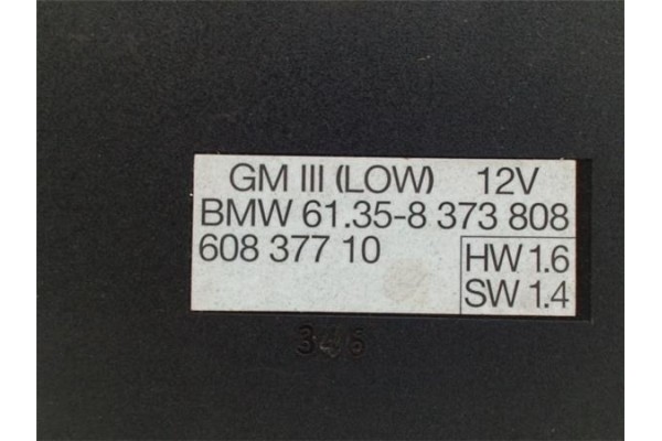 Recambio de centralita para bmw serie 5 berlina (e39) 2.5 523i referencia OEM IAM 61358373808 60837710 