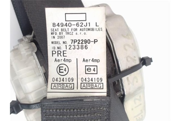 Recambio de cinturon seguridad delantero izquierdo para suzuki swift iii (sg) 1.3 referencia OEM IAM 8490262J10ED3  