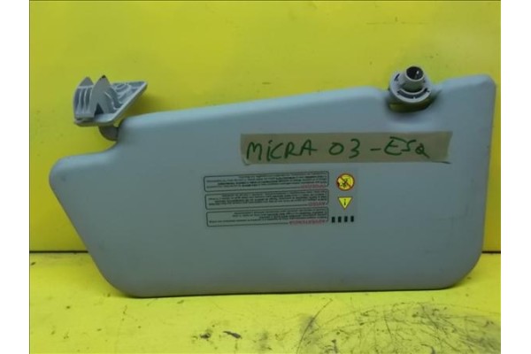 Recambio de parasol izquierdo para nissan micra iii (k12e)(2002) 1.2 16v referencia OEM IAM   