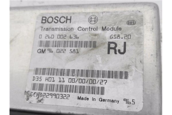 Recambio de centralita para opel frontera b 2.2 dti (6b_zc, 6b_vf, 6b_66, 6b_76) referencia OEM IAM 96022581 0260002636 