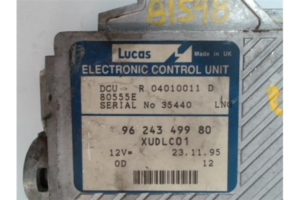 Recambio de centralita para peugeot 406 berlina (s1/s2) 2.1 td 12v referencia OEM IAM 9624349980 04010011D 