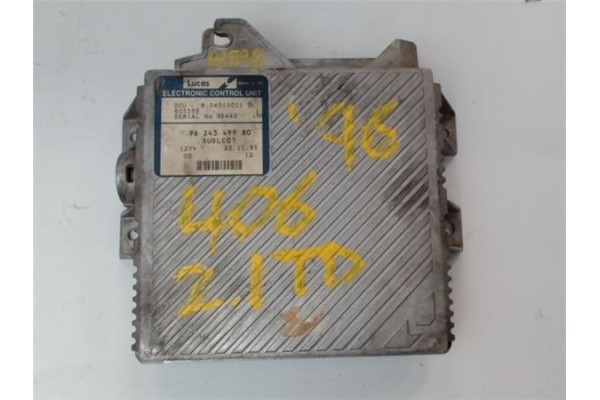 Recambio de centralita para peugeot 406 berlina (s1/s2) 2.1 td 12v referencia OEM IAM 9624349980 04010011D 
