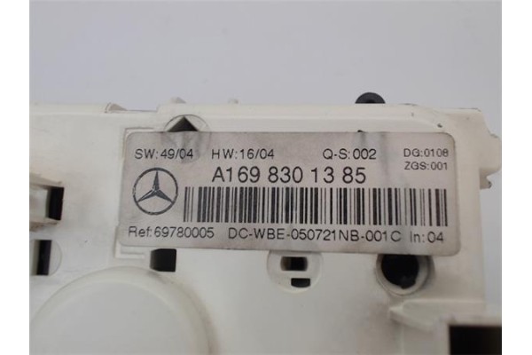 Recambio de mandos calefaccion / a.a. para mercedes-benz clase a (bm 169) 2.0 a 180 cdi (169.007) referencia OEM IAM A1698301385