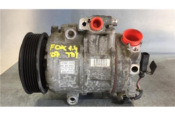 Recambio de compresor aire acond. para volkswagen fox (5z1, 5z3) 1.4 tdi referencia OEM IAM 6Q0820803J JP6SEU14CND1 (6Q0820803D)