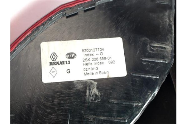 Recambio de piloto trasero izquierdo para renault scenic ii (jm) referencia OEM IAM 8200127704 2SK008659-01 8200127703 , RENAULT