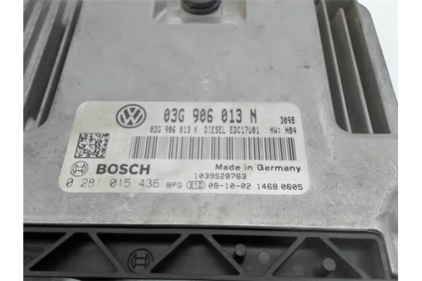 Recambio de centralita para seat ibiza berlina (6j5) 1.9 tdi referencia OEM IAM 03G906013N 0281015436 