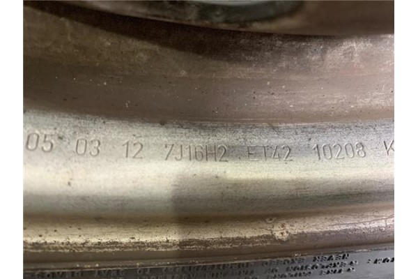 Recambio de rueda completa repuesto para citroen jumpy 2.0 hdi 125 fap 27 l1h1 fugón referencia OEM IAM 403000027R 7J16H2E142102
