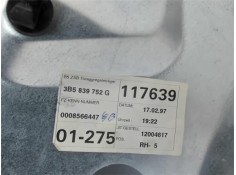 Recambio de elevalunas electrico trasero derecho para volkswagen passat variant (3b5) referencia OEM IAM 3B5839752  3B5839656C ,