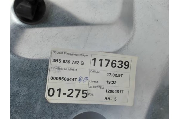 Recambio de elevalunas electrico trasero derecho para volkswagen passat variant (3b5) referencia OEM IAM 3B5839752  3B5839656C ,