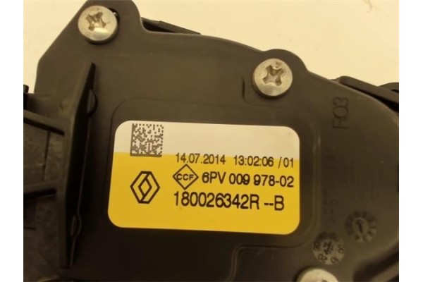 Recambio de pedal acelerador para dacia duster i 1.5 ambiance 4x2 referencia OEM IAM 180026342R 6PV00997802 
