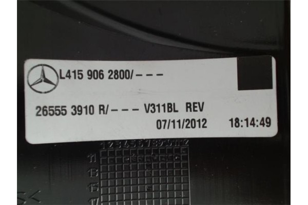 Recambio de piloto trasero izquierdo para mercedes-benz citan (bm 415) furgón 1.5 108/109/111 cdi largo (a2)(415.603) referencia