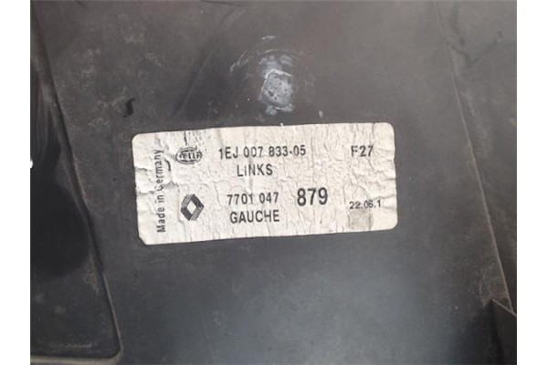 Recambio de faro delantero izquierdo para renault laguna (b56) referencia OEM IAM 1EJ00783305 7701047 