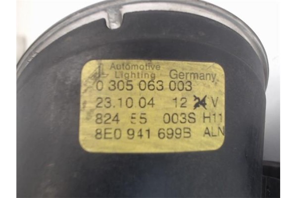 Recambio de faro antiniebla izquierdo para audi a4 avant (8e) referencia OEM IAM 8E0941699B 0305063003/82455003S 