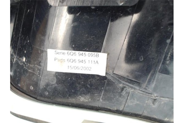 Recambio de piloto trasero izquierdo para volkswagen polo iv (9n1) referencia OEM IAM 6Q6945095B 6Q6945111A 6Q6945095G , AUDI | 