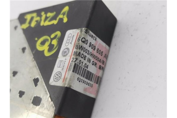 Recambio de centralita airbag para seat ibiza (6l1) 1.9 tdi referencia OEM IAM 6Q0909605AE 391003INDEX08 