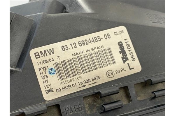 Recambio de faro delantero izquierdo para bmw serie 1 berlina (e81/e87) 2.0 118d referencia OEM IAM 6312692448508  